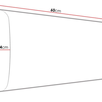 PAG kárpitozott fali panel 60x30 - türkiz