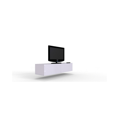 ASHTON 140 TV-asztal - fényes fehér