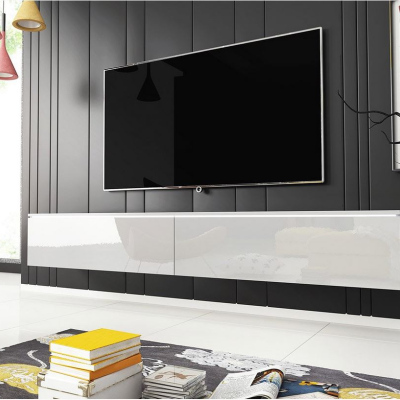 WILLA D TV-szekrény 180 cm - fehér