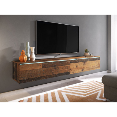 WILLA D TV-szekrény 180 cm - barna