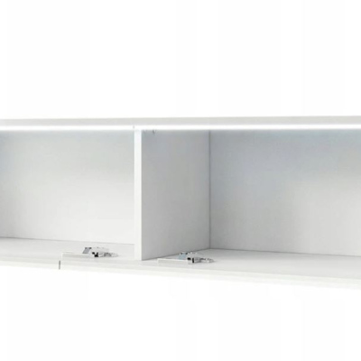 WILLA D TV-szekrény 140 cm LED világítással - fehér
