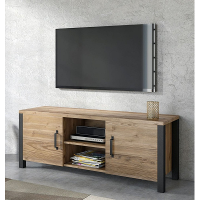 OKAL modern TV-asztal - appenzeller / fekete
