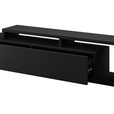 KIBOU stílusos TV asztal - matt fekete