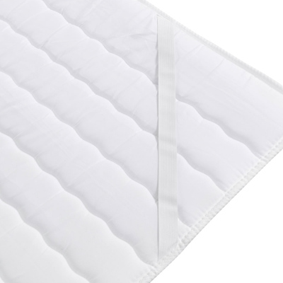 Boxspring franciaágy LED világítással 180x200 GALWAY - fekete ökobőr + INGYENES topper