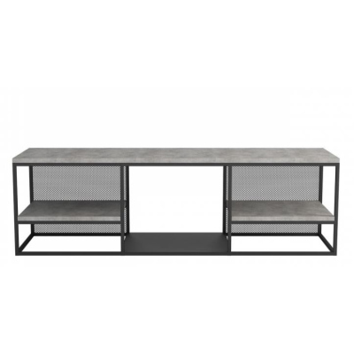TONDELA TV-asztal - fekete / beton