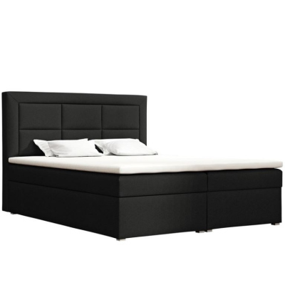 PALIGEN 1 boxspring franciaágy tárolóhellyel 180x200 - kék + INGYENES topper