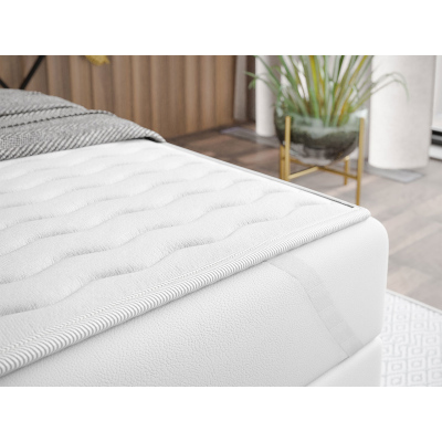 PALIGEN 1 boxspring franciaágy tárolóhellyel 180x200 - kék + INGYENES topper