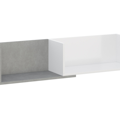 MUONIO függő polc - beton / fehér
