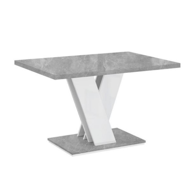 NAPUREN MINI dohányzóasztal - beton / fehér