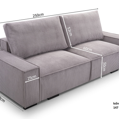 ANIS stílusos kinyitható kanapé - zöld