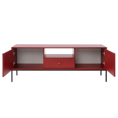 PANRUP modern TV-asztal - piros