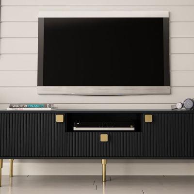 VELASCO 1 TV-asztal - fekete