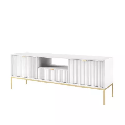 UMAG asztal TV alá - arany / fehér