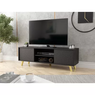 LUZ 1 TV-asztal - fekete