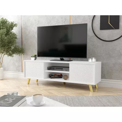 LUZ 1 TV-asztal - fehér