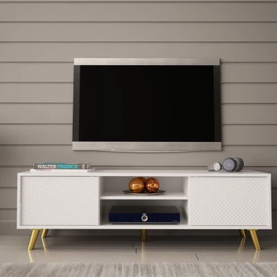 LUZ 1 TV-asztal - fehér