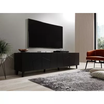 LOLETA TV-asztal - fekete