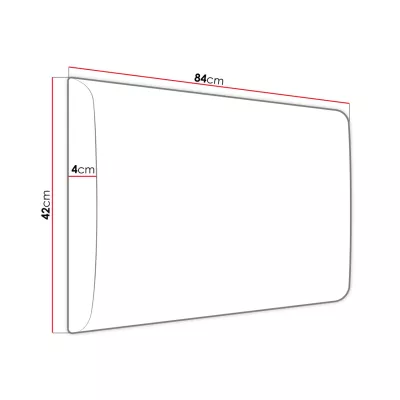 PAG kárpitozott fali panel 84x42- barna