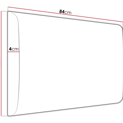 PAG kárpitozott fali panel 84x42- sárga