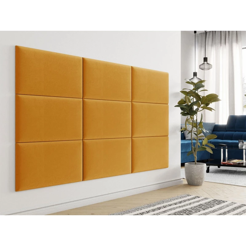 PAG kárpitozott fali panel 70x40 - sárga