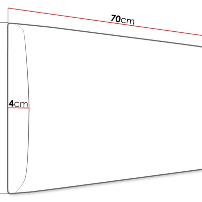 PAG kárpitozott fali panel 70x40 - sárga