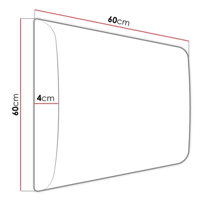 PAG kárpitozott fali panel 60x60 - barna