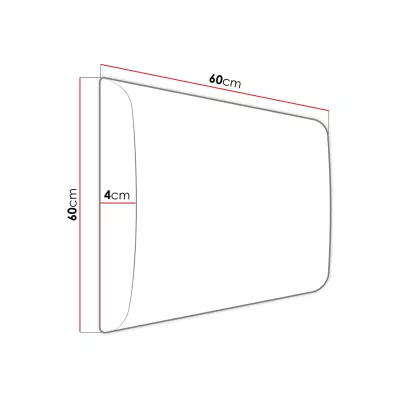 PAG kárpitozott fali panel 60x60 - barna