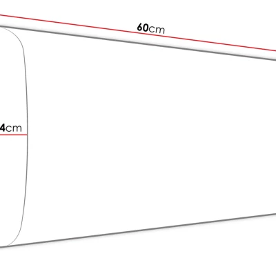 PAG kárpitozott fali panel 60x30 - sárga