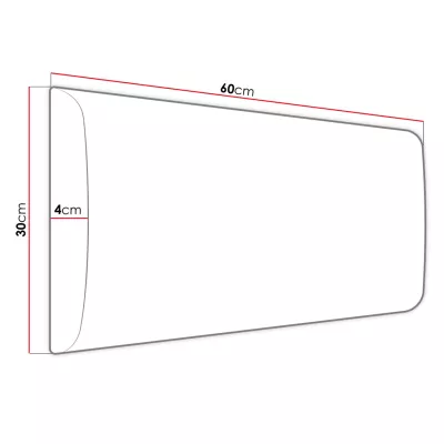 PAG kárpitozott fali panel 60x30 - sárga