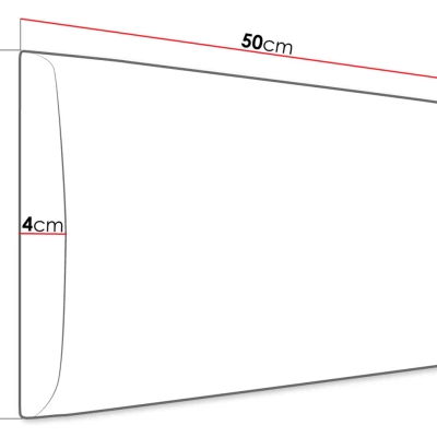 PAG kárpitozott fali panel 50x30 - sárga