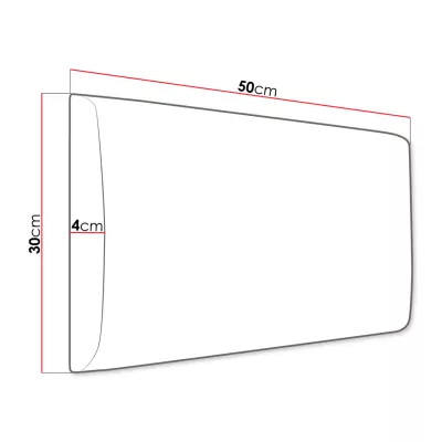 PAG kárpitozott fali panel 50x30 - sárga