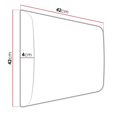 PAG kárpitozott fali panel 42x42 - barna