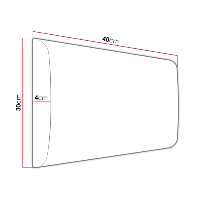 PAG kárpitozott fali panel 40x30 - barna