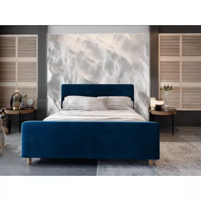 NESSIE egyszemélyes ágy tárolóhellyel - 90x200, kék