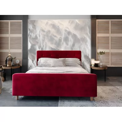 NESSIE egyszemélyes ágy tárolóhellyel - 90x200, piros