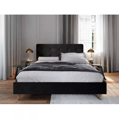 NOOR egyszemélyes ágy tárolóhellyel - 90x200, fekete