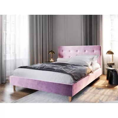 NOOR egyszemélyes ágy tárolóhellyel - 90x200, rózsaszín