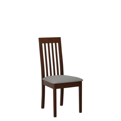 ENELI 9 kárpitozott konyhai szék - dió / szürke