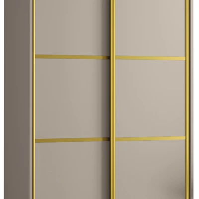 INDIRA 4 gardróbszekrény - 110/45 cm, kasmír / arany