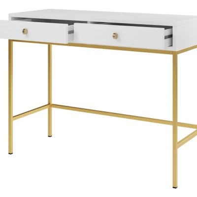 PANRUP fali asztal - fehér / arany