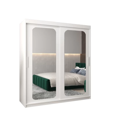 DONICELA 2 tükrös szekrény - 180 cm, fehér
