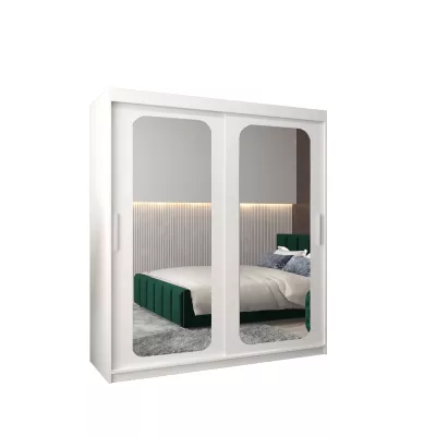 DONICELA 2 tükrös szekrény - 180 cm, fehér