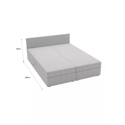 SUVI 1 kárpitozott ágy tárolóhellyel 180x200 - fehér