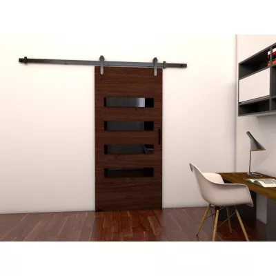 BUSHLAND 6 beltéri tolóajtó - 96 cm, wenge