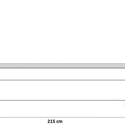 Maximo elegáns kárpitozott ágy 200x200, szürke + TOPPER