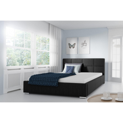 Marion egyszerű ágy 160x200, fekete