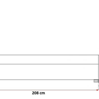 Azur kétszínű franciaágy 200x200, szürke + fekete ökobőr